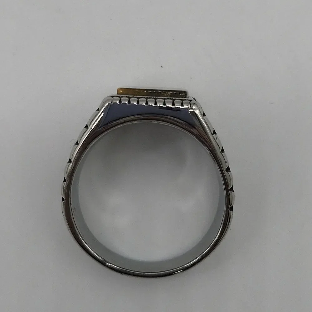 Tiger Eye Natural Gemstone Handmade Men's Ring Size 13 NWT